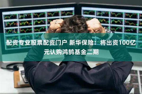 配资专业股票配资门户 新华保险：将出资100亿元认购鸿鹄基金二期